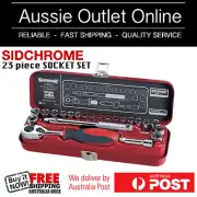 Sidchrome 23 Piece 1/4" Drive Metric & A/F Socket Set - Aussie Outlet Online