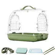Transparent Pet Carrier, Breathable Bird Backpack, Travel Bird Cage, Portable And Lightweight, Breathable And Comfortable, 27.5x22x24cm For Conures Parakeet Lovebirds