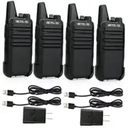 RT22 Two Way Radio Long Range Rechargeable,Portable 2 Way Black