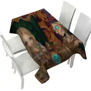 Alice and the Mad Hatter Tablecloth