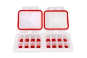 IceTopper Plus Ice Cube Tray with 2 Attached Lids - Easy Release Ice Cube Mol...