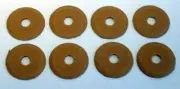 8 SOCKET CAP LINERS FITS ANY NEW ANTIQUE STANDARD LAMP SOCKET HANDEL TIFFANY B&H
