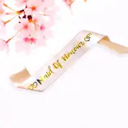 Champagne Pink 'Maid Of Honour' Sash