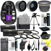 Nikon D3400 DSLR FULL 55MM HD ACCESSORY KIT LENSES FLASH BACKPACK BATTERY GRIP