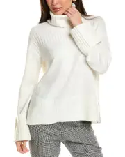 Ellen Tracy Turtleneck Sweater White