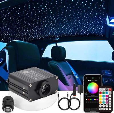 Kit de Luces de Fibra Optica Techo Estrellado Control Bluetooth Techo Estrellado