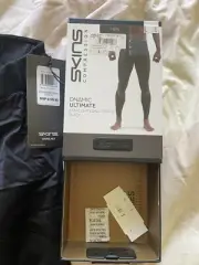 Skins Compression DNAmic Force Mens Long Tights Sports Activewear/Gym Black