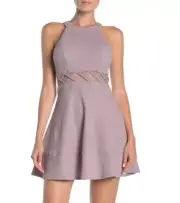 New Casual Dress HBE-3646 Emerald Sundae Glitter knit dress with a sheer waist