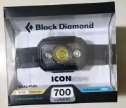 New in Box Black Diamond Icon 700 Lumens Headlamp - Graphite - FREE SHIPPING