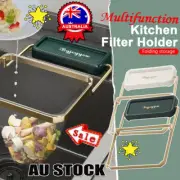 Sink Filter Rack Kitchen Foldable Sink Strainer Mesh Bag Stand Waste Garbage Net