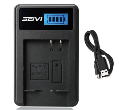 Battery Charger for Kodak LB-080 and PIXPRO SP1 SP1-YL3 SP360 4K Digital Camera