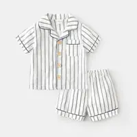在飛比找樂天市場購物網優惠-兒童睡衣套裝男童短袖童裝1-3歲兒童女童家居服寶寶夏裝新款【