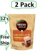 2 X Nescafe Gold Creamy Latte Rich & Creamy - Free Shipping