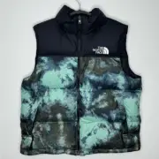 The North Face 1996 Retro Nuptse Vest Black Wasabi Ice Dye Men’s Size Large