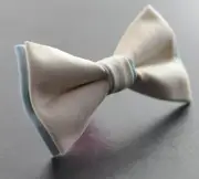 Ivory Beige Light blue Bow tie for Men Adult / Teenge / Boy Kids / Baby Toddler