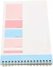 KOMBIUDA A5 Daily Planner Notebook 50 Pages Task Management Schedule Book To-do List Memo Pad Smooth Writing Paper