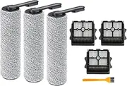 Brush Roller and HEPA Filter Spare Parts, Compatible for Tineco Floor 1 S5 Combo Cordless Wet Dry Vacuum Cleaner Accessories Main Brush Rolling Brush Filters Replacement(Set-H)