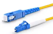 6-Qty OS2 Single Mode Fiber Patch Cable - 7M/22.96' LC/UPC - SC/UPC Duplex #98B