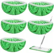 IWOWHERO Wet Mopping Cloths 6 Pack Microfiber Mop Pads Replacement Mop Covers for Floor Cleaning