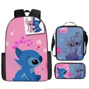 Stitch Backpack StarCraft Backpack Oxford Cloth Shoulder Bag Lunch Bag Pencil Bag 23-NMAOV