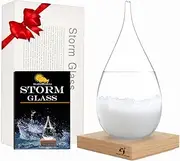 Storm Glass Weather Station - Cloud Storm Crystal Weather Forecast Bottle |Water Drops for Home and Office | Creative Stylish Decorative Desktop Weather Predictor | Weather Instrument(X-Large)