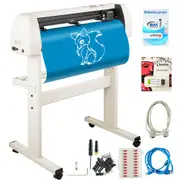 VEVOR Vinyl Cutter 870mm Vinyl Cutter Machine Maximum Paper Feed 34inch White Vinyl Plotter Cutter Machine Vinyl Plotter with Sturdy Floor Stand Adjus