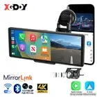 Portable Wireless Apple Carplay Android auto Car Stereo Radio Bluetooth Dash CAM