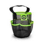 Black 6 Portable Mesh Shower Bathroom Basket Bag Quick Dry Breathable Caddy Tote