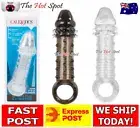 Ultimate Stud Extender Clear Smoke Penis Cock Sleeve Sheath Male Extension Ring