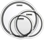 Evans EC2S Clear 3-piece Tom Pack - 10/12/16 inch (5-pack) Bundle