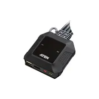 在飛比找松果購物優惠-ATEN CS22H 2埠USB HDMI帶線式KVM (9