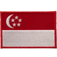 在飛比找蝦皮商城優惠-【A-ONE】SINGAPORE 新加坡 國旗 刺繡國旗燙布
