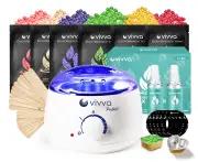 Vivva Wax Warmer Hair Removal Waxing Kit with Hard Wax Bean 600g White Kit