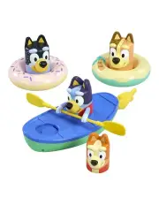 [Bluey] Family Canoe and 2 Bath Splash and Float Bath Set Toy