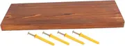 PRETYZOOM Decorative Floating Shelf for Wall Storage Modern Bathroom Organizer Versatile Shelving for and Nursery Sturdy Wood Construction