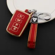 TPU Smart Car Fob Key Cover Case Keychain for Toyota Highlander Avalon 4 Buttons