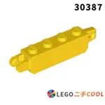 【COOLPON】正版樂高 LEGO 【二手】鉸鏈磚 HINGE BRICK 1X4 帶鎖 9齒 30387 黃色