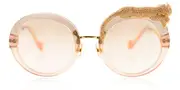 Anna-Karin Karlsson ROSE ET LA ROUE CRYSTAL Tobacco Men's Sunglasses Brown Size 59