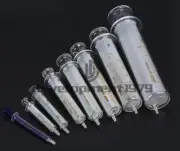 1PCS Glass Syringe Injector Lab Sampler Diameter Caliber Precision 50-100ml
