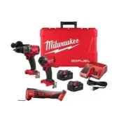 Milwaukee Hammer Drill + Impact Driver Kit 18-V Li-Ion Cordless w/ Multi-Tool