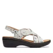 Clarks Women's Merliah Echo Blue Floral Microsuede 26171297