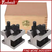 1Set 2-3/8 x 2-3/8 x 2 Inch V Block & Clamp Multi-use Gauge Gage Machinist Tool.