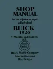 1926 Buick Service Shop Repair Manual Book Engine Drivetrain Electrical Guide