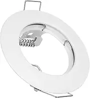 Holibanna Led Can Lights Lighting Flush Mount Downlight Dust Cover Remodel Recessed Housing House Trim Kits Anti-Glare Lampshades Led High Hats Metal Baffle Trim Iron White