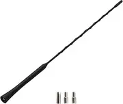 zolyet Universal Car Radio ible Noise Bee-Sting Aerial with Screws 41 CM 16'' Black