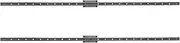 2X, 9mm Linear Guide Miniature Rail MGN9 500mm Linear Rail and 1 Pcs MGN9H Miniature Rail Slider
