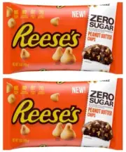 Reese's Zero Sugar Peanut Butter Baking Chips 7 oz (2 Bags)