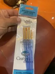 Royal Crafters Choice Brush Sets Gold Taklon Artist (Filbert,Round,Shader etc)
