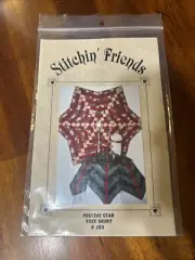 Festive Star Tree Skirt Pattern Stitchin’ Friends #203 Christmas New