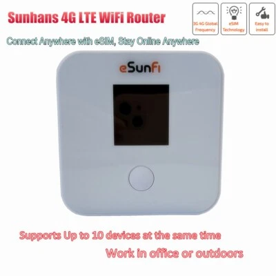 eSunFi eSIM Mobile WiFi Router Sunhans pocket 4G LTE Modem Global Wifi Hotspot